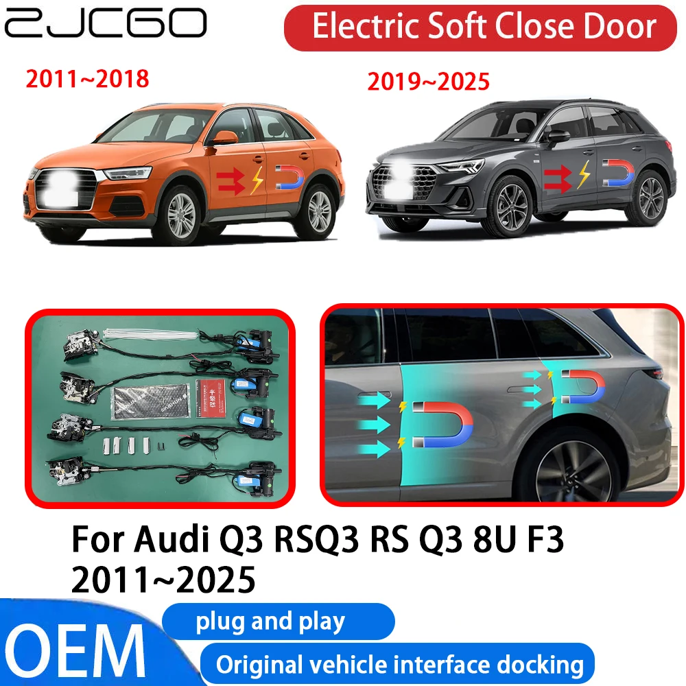 

for Audi Q3 RSQ3 RS Q3 8U F3 2011-2025 Car Automatic Electric Soft Close Door Closer System OEM Plug and Play Comfort Closing