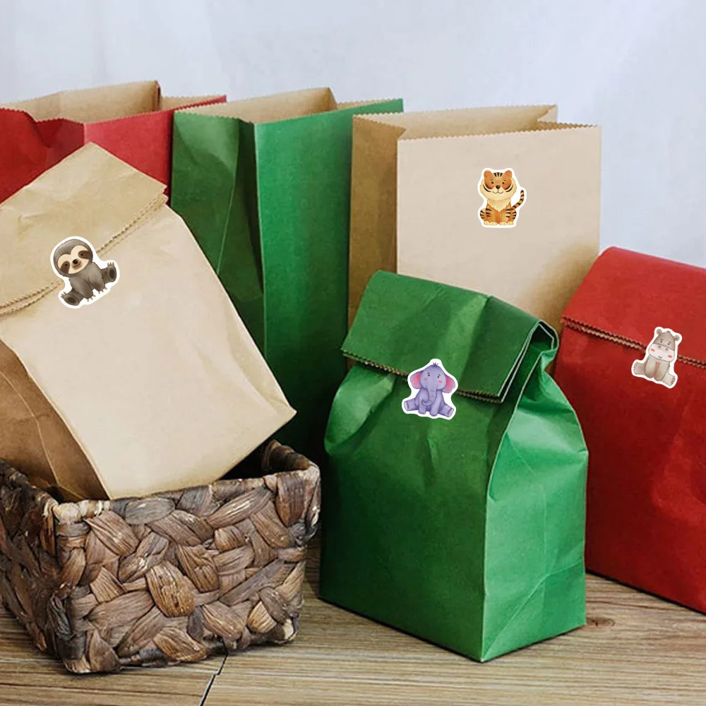 500Pcs/Roll Heterotypic Grassland Animals Stickers 2.5cm/1.0'' Graffiti Game Art Label Learning Rewards, Adorn Gifts Tag Sticker