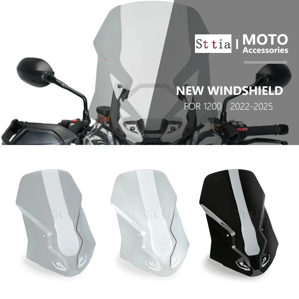 New For TIGER 1200 GT/GT Pro/GT Explorer/Rally Pro/Rally Explorer Motorcycle Sports Windscreen Windshield Visor Deflector