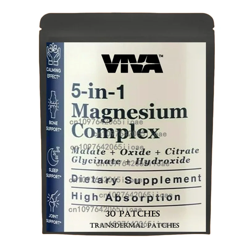 

30 Patches Magnesium 5 in 1 Complex Transdermal Patches Stress, Muscle & Heart Support