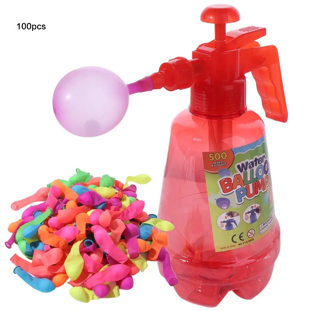 Balloon Pump Water Balloon Inflator Quick-Fill Large Capacity Balloon Water Filler Kit Automatic Songkran Water Fight Sand Pool