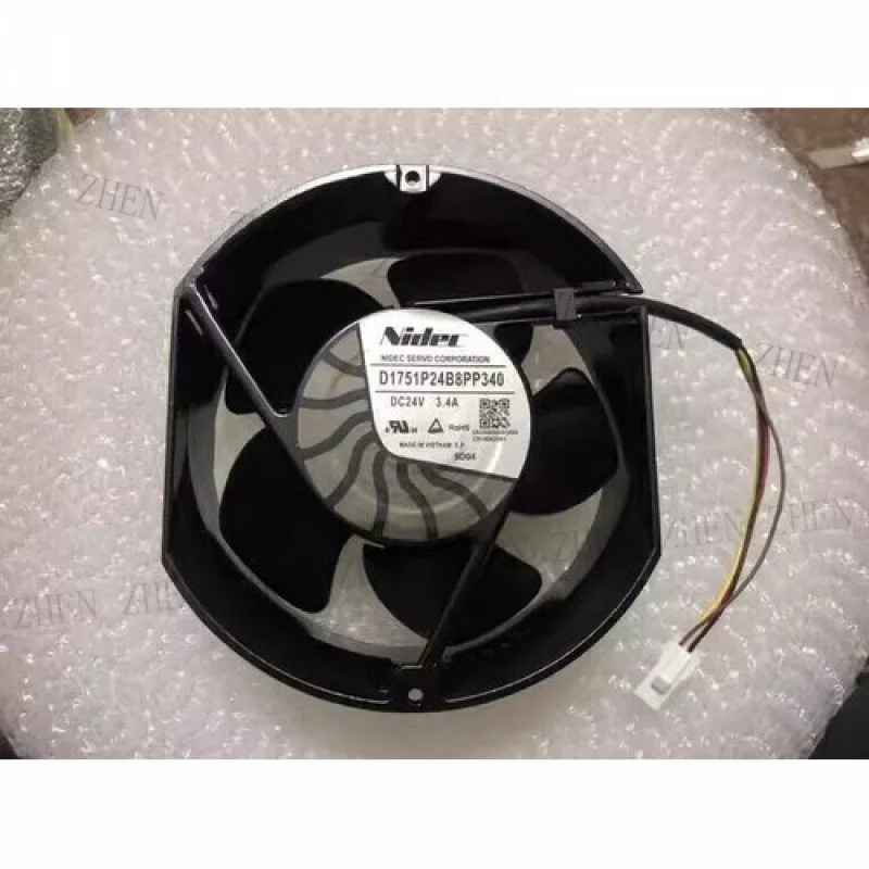 Y FOR  D1751P24B8PP340 DC24V 3.4A 4-Pin Inverter Cooling Fan