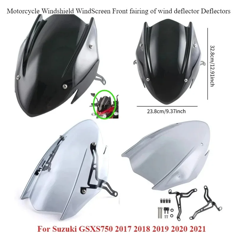 

Motorcycle Windshield WindScreen Front fairing of wind deflector Deflectors For Suzuki GSXS 750 GSXS750 2017 2018 2019 2020 2021