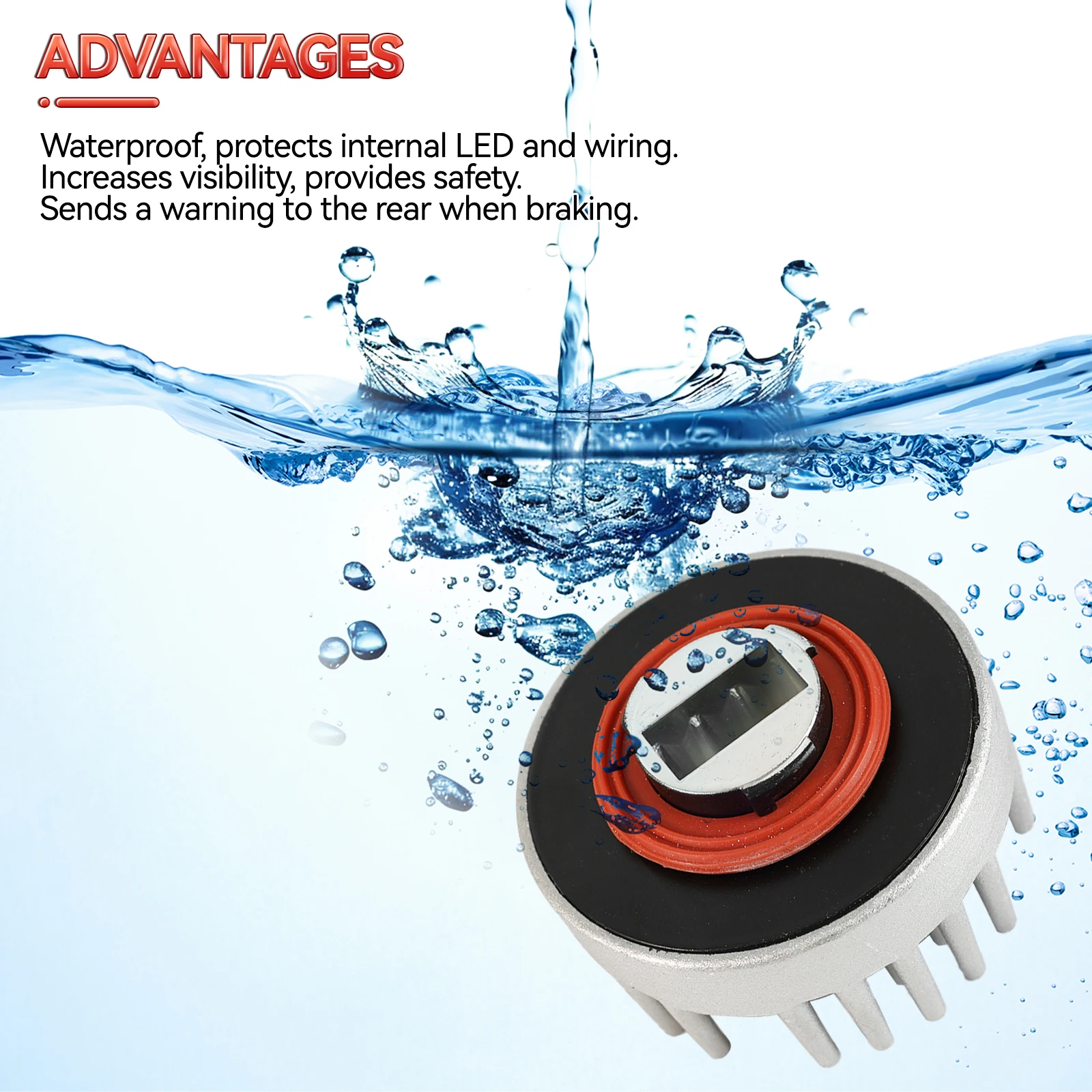 ل 2013-2018 كاديلاك ATS XTS CTS 3.6L الذيل ضوء وحدة لمبة LED الفرامل الخلفية وحدة استبدال 84198978 13579168 اكسسوارات السيارات #6