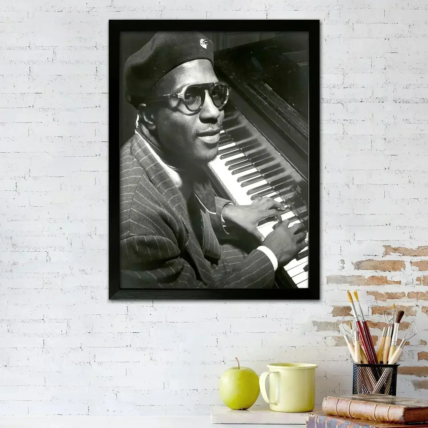 Thelonious Monk Jazz Singer Poster Prints Wall Art Canvas Painting Poster For Modern Family Living Room Home Decor