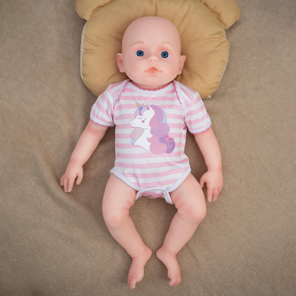 

Reborn Baby Dolls Girl 17 inch Realistic Baby Doll Silicone Full Body, Kids Lovely Birthday Gifts