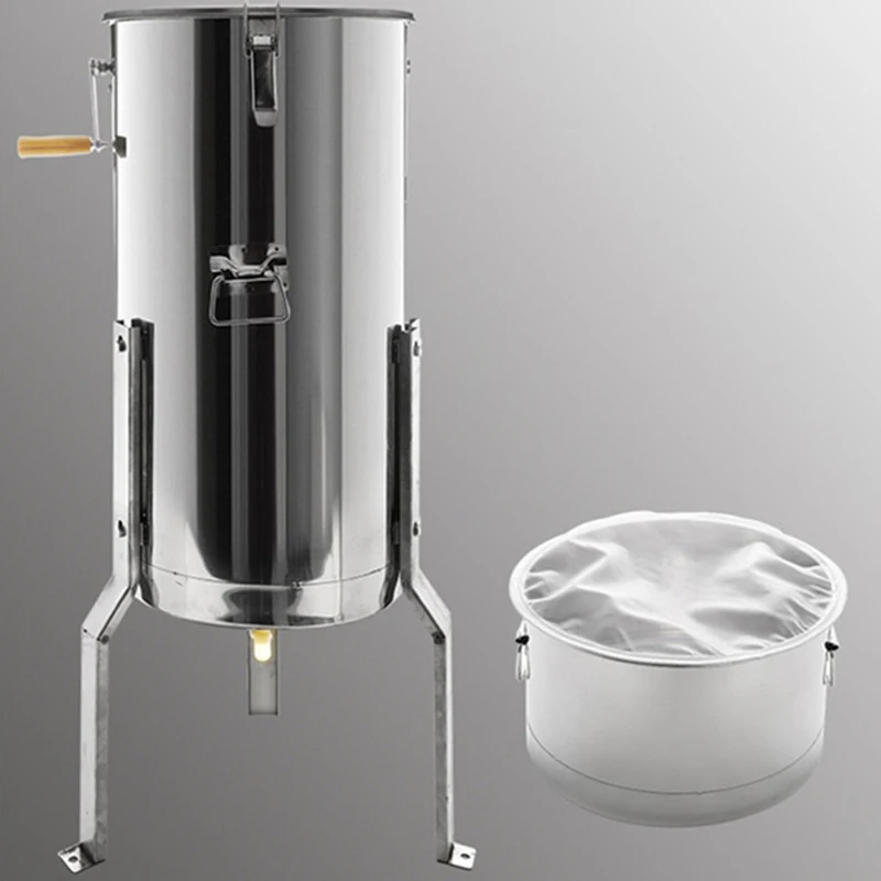 

25KG Stainless steel 2 Frames manual honey bee extractor honey processing machines Honey Collector