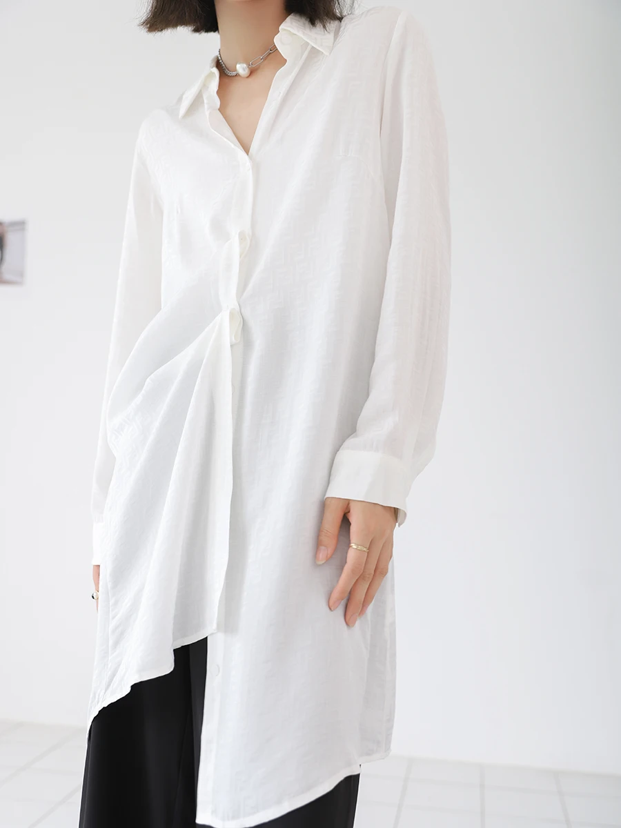 

Women's Mid-Length Thin Sun Protection irt White Design Sensation Slimming Waist Small ence Top Small irt