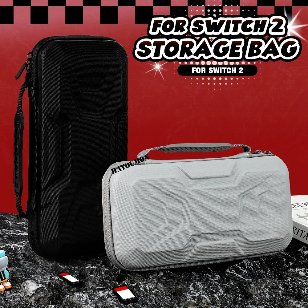 Aufbewahrungstasche für Switch 2 Spielzubehör Limited Edition Tasche für NS Switch 2 Tragbare Hartschalen-PU+EVA-Tragetasche Stoßfeste Hülle