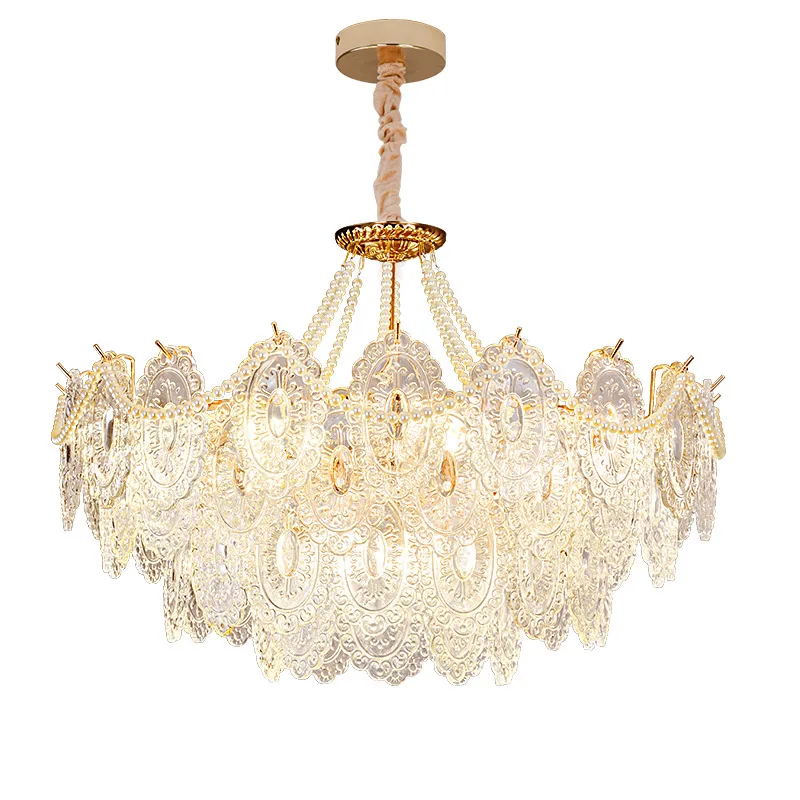 

Light luxury crystal glass pearl Internet celebrity creative modern simple atmosphere living room