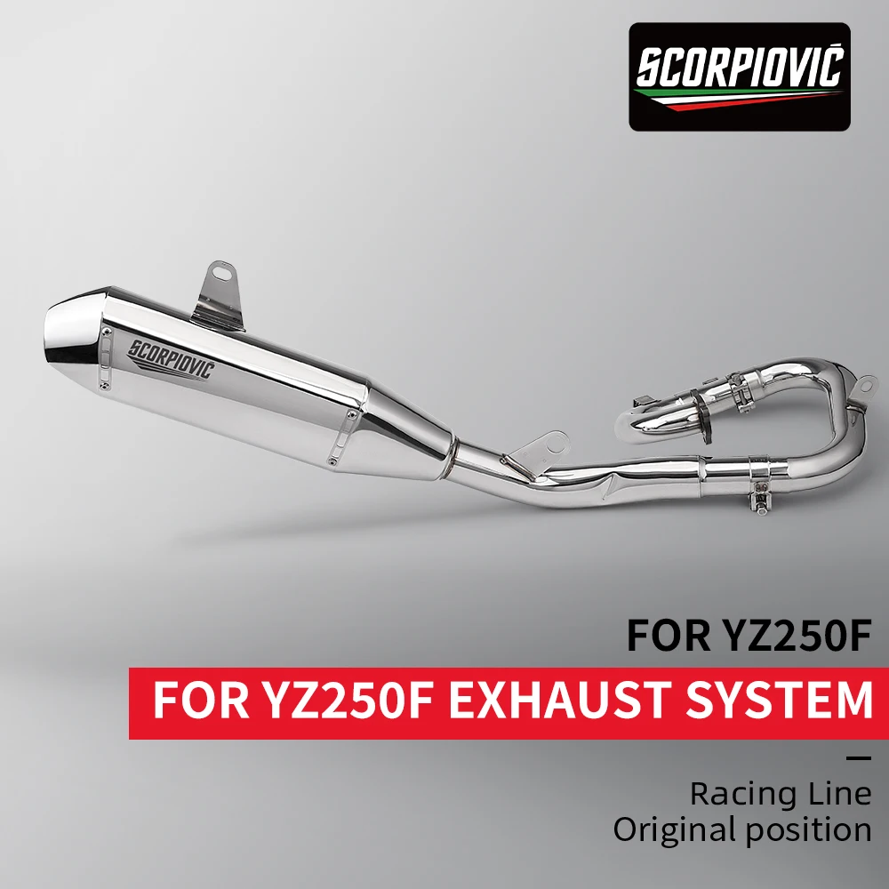 Full Exhaust System for YZ250F YZF250 WR250F XXF 250 Motorcycle Exhaust Muffler Escape Pipe 2019-2024