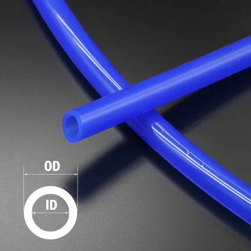 Imagen 2 del producto Tubo de silicona de grado alimenticio azul, 1/3/5/10M, ID de 0,5mm ~ 32mm, manguera de goma Flexible insípida para jardín, tubo suave para acuario, tubo de silicona