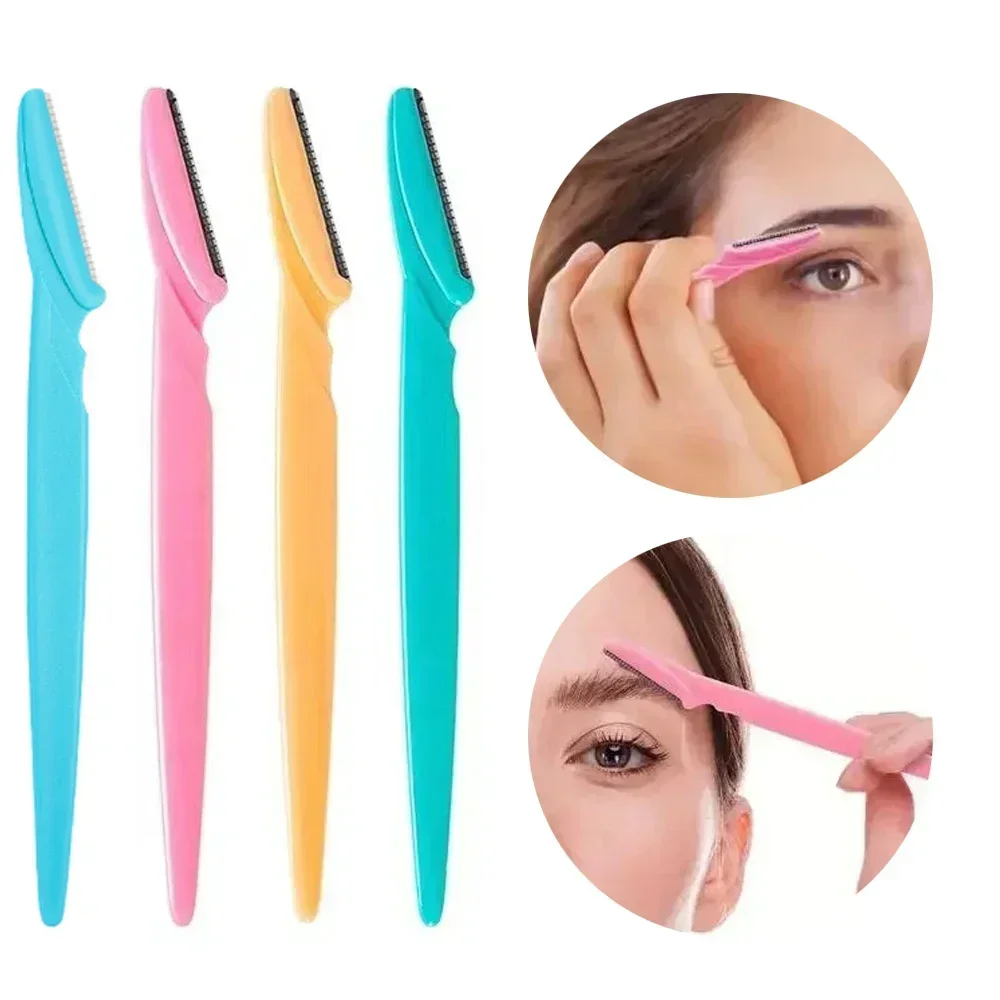 3Pcs Eyebrow Trimmer Blade Shaver Portable Face Razor Eye Brow Epilation Hair Removal Cutters Safety Razor Woman Makeup