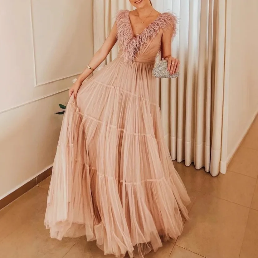 

Новое осенне-зимнее женское платье без рукавов с V-образным вырезом, длинное платье, однотонное, облегающее, летнее платье, элегантное женское платье-рубашка (Vestido)