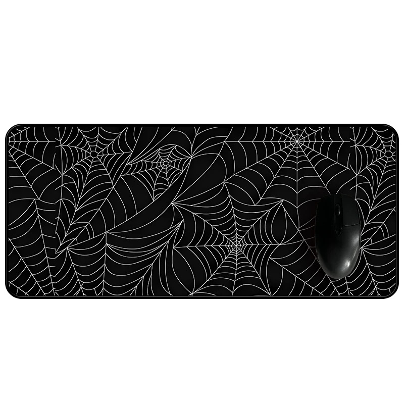 Long Cute Desk Mat Home Decor Birthday Gift Large PC Gaming Mouse Pad XXL Goth Spiderweb Mousepad Aesthetic Desk Setup Carpet