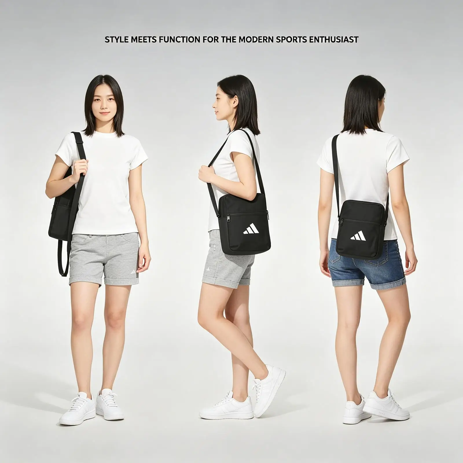 Adidas Men Women Trendy Fashion Crossbody Outdoor Travel Portable Cycling Shoulder Bags JM7152