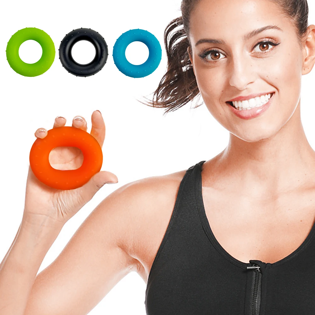 Silicone Gripper Strengthen Ring Lightweight Round Hand Train Ring Portable Muscle Building Antiskid for Rehabilitation Training