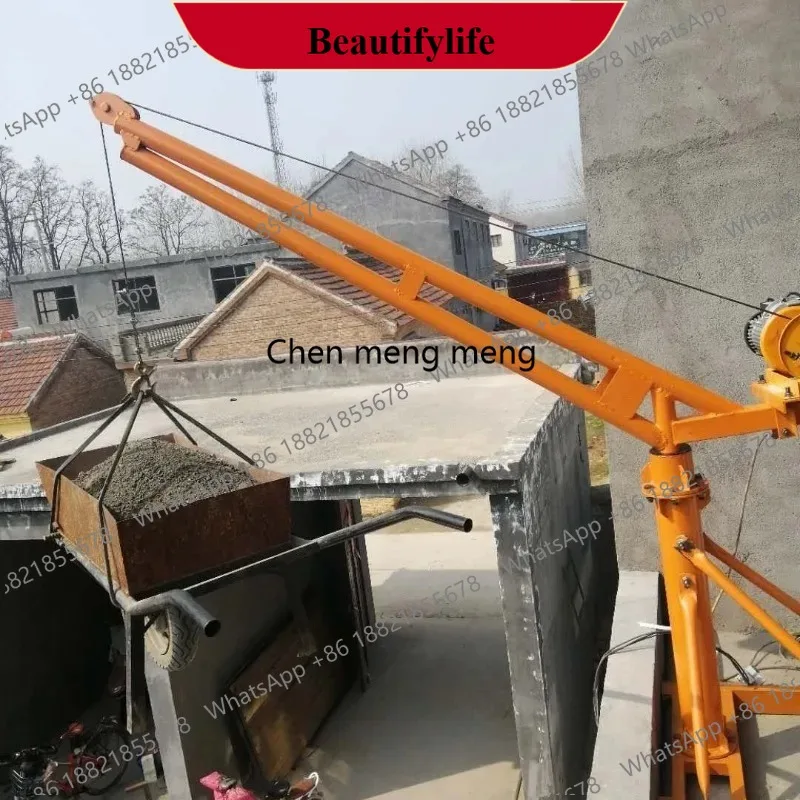 

z189 Mobile Construction Crane 12M-60M 300kg-1 Ton Mini Crawler Crane Portable Dolly Crane for Building Lifting 360° Rotation