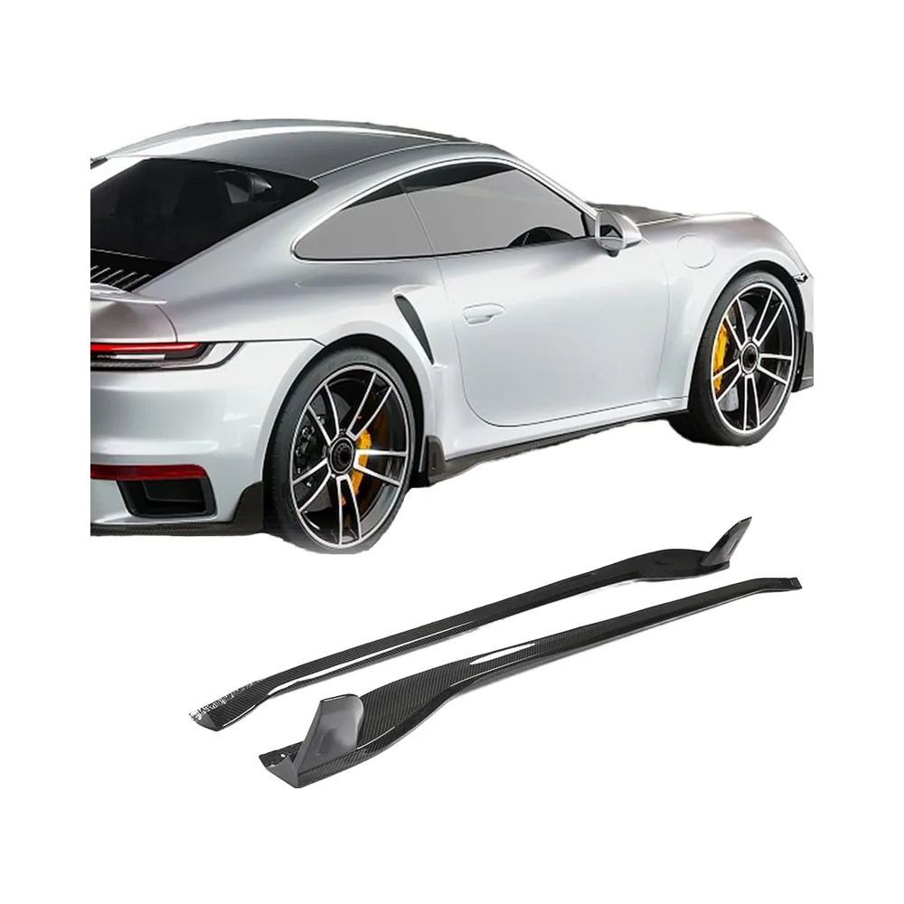 

Dry Carbon Fiber Polished Finish Side Skirts Bodykit for Porsches 911 992 Turbo S 2019-2023