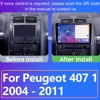 プジョー407 1 2004-2011用カーラジオ,メディアプレーヤー,ビデオ,GPSナビゲーション,ステレオ,wifi,4g,CarPlay,2dinなし,DVD 2