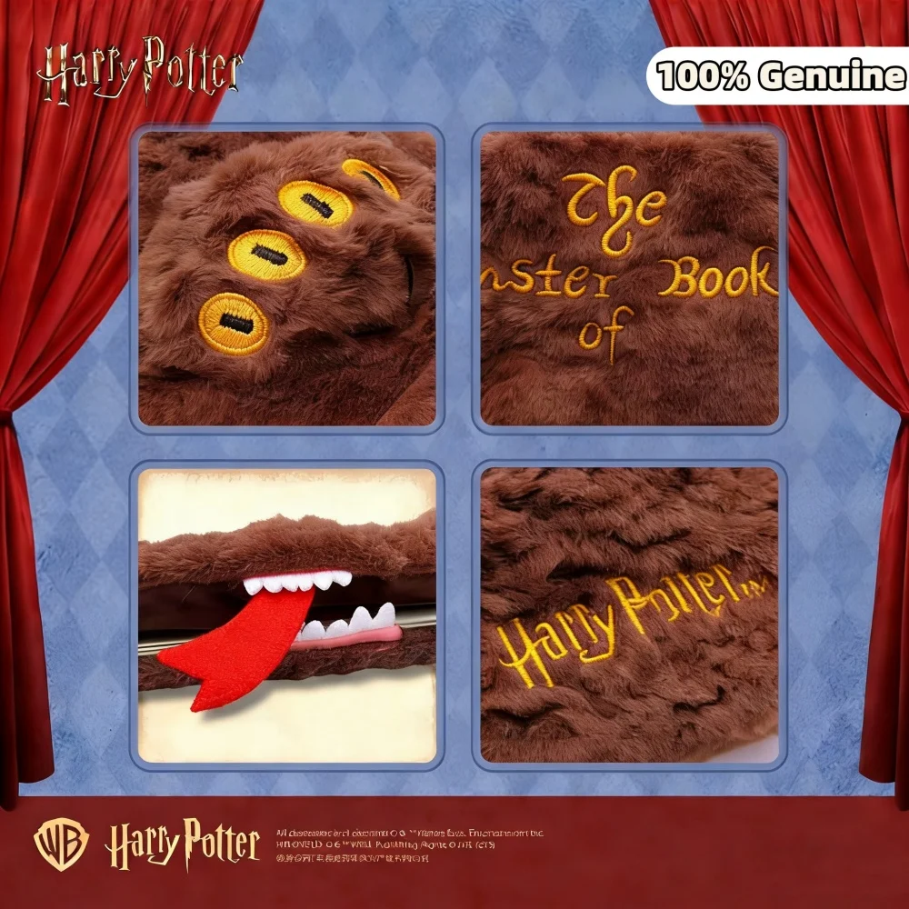 Genuine Harry Potter A5 Plush Planner Cover Hogwarts Cartoon Monster Book Hedwig Books Jacket For Notebooks Diary Workbook Decor view 5