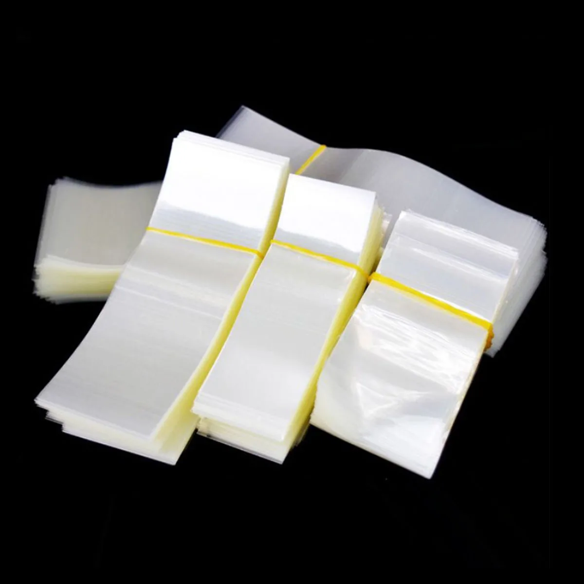 400X PVC Heat Shrink Film Blower Heat Seal Flat Mouth Transparent Plastic Heat Shrinkable for Bottles Neck Caps Jar Lids Pot