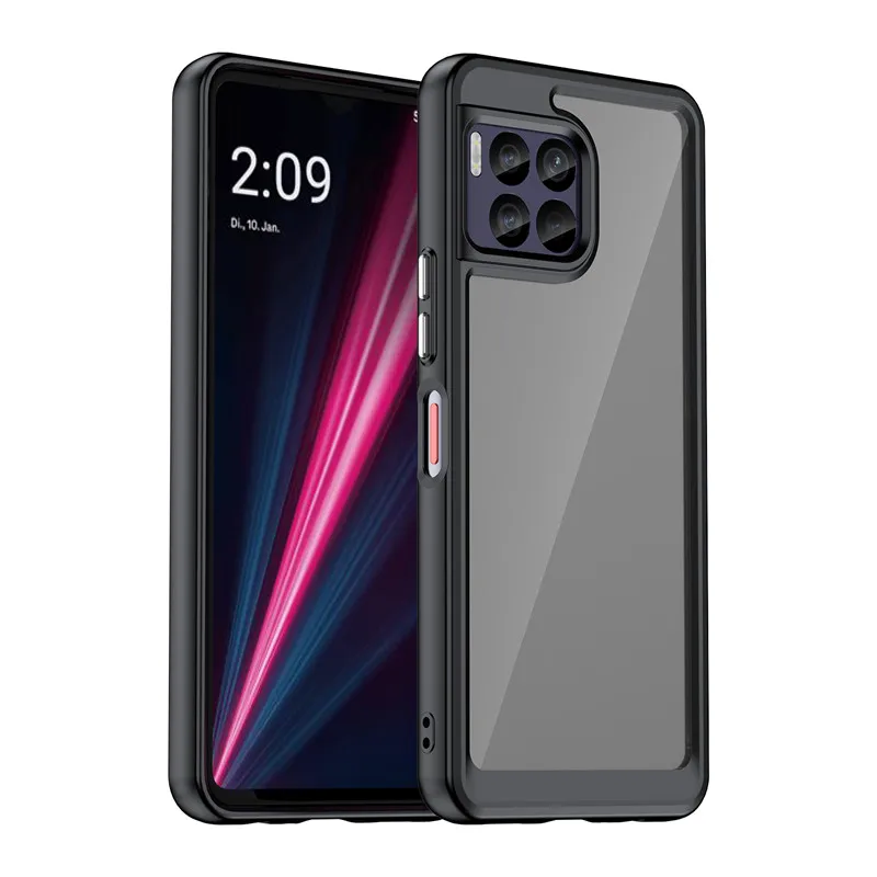 For T-Mobile REVVL 7 Pro Case For T-Mobile REVVL 7 Cover Colorful Soft Edge  Silicone Transparent Bumper For T-Mobile REVVL 7 Pro - AliExpress 202192403
