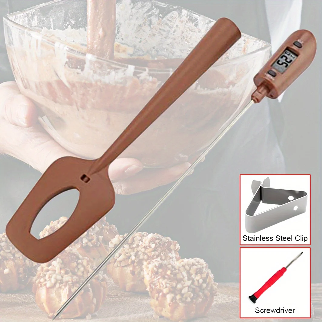 Digital Candy Spatula with Thermometer Confectionery/Sugar/Candy Thermometer Meat Cake Milk Thermometer Tool