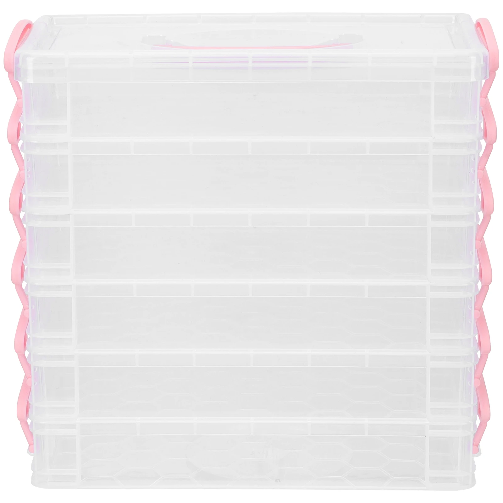 

Pencil Holder Paintbrush Storage Box Transparent Design Organizer Large Stationery Container Plastic Case Child