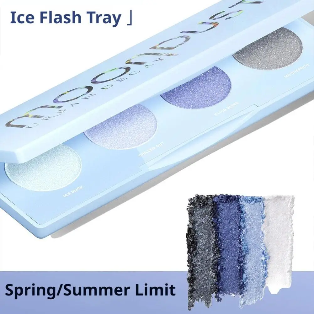 Moondust Palette di ombretti glitterati a 4 colori, pigmenti brillanti a lunga durata per feste e set di ombretti scintillanti scintillanti quotidiani