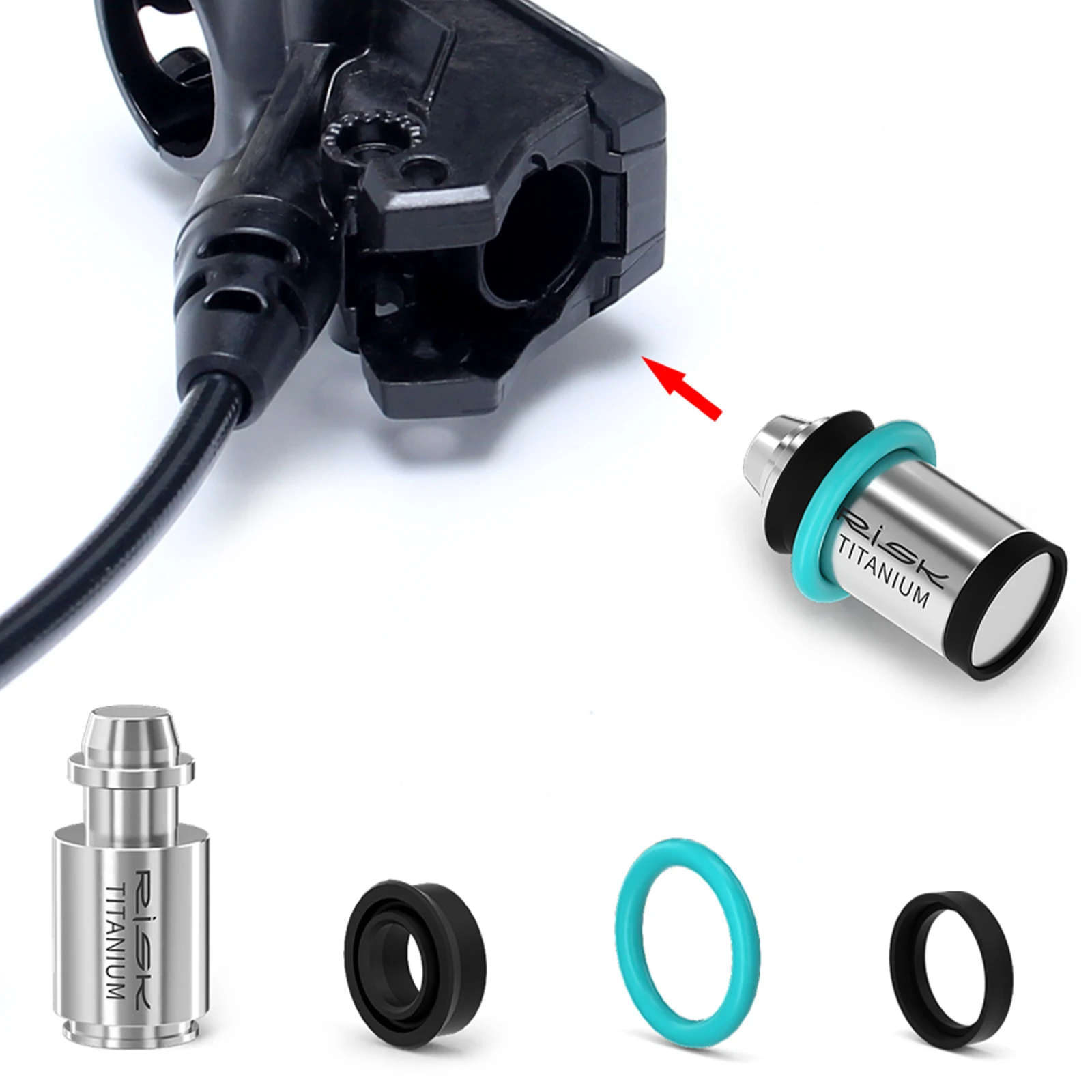 Titanium Alloy Brake Lever Piston Ultra-Lightweight MTB Bike Disc Brake Lever Piston Repair Part for Magura MT2/4/5/6/7/8/HC