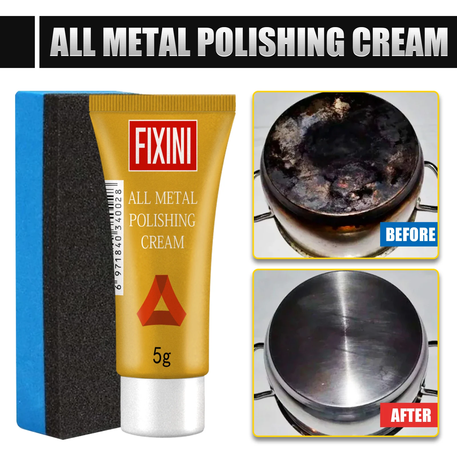 1Pc Ultimate Metal Polishing Cream Knife Machine Polishing Wax Mirror Stainless Steel Ceramic Watch Polishing Paste Rust Remover