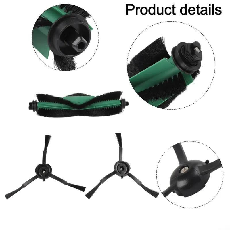 NEW!A61I Main Side Brush Mop Dust Bags For Cecotec Conga 8490 Ultimate Ultra Power/7490 Home X-Treme Genesis Replacement Parts