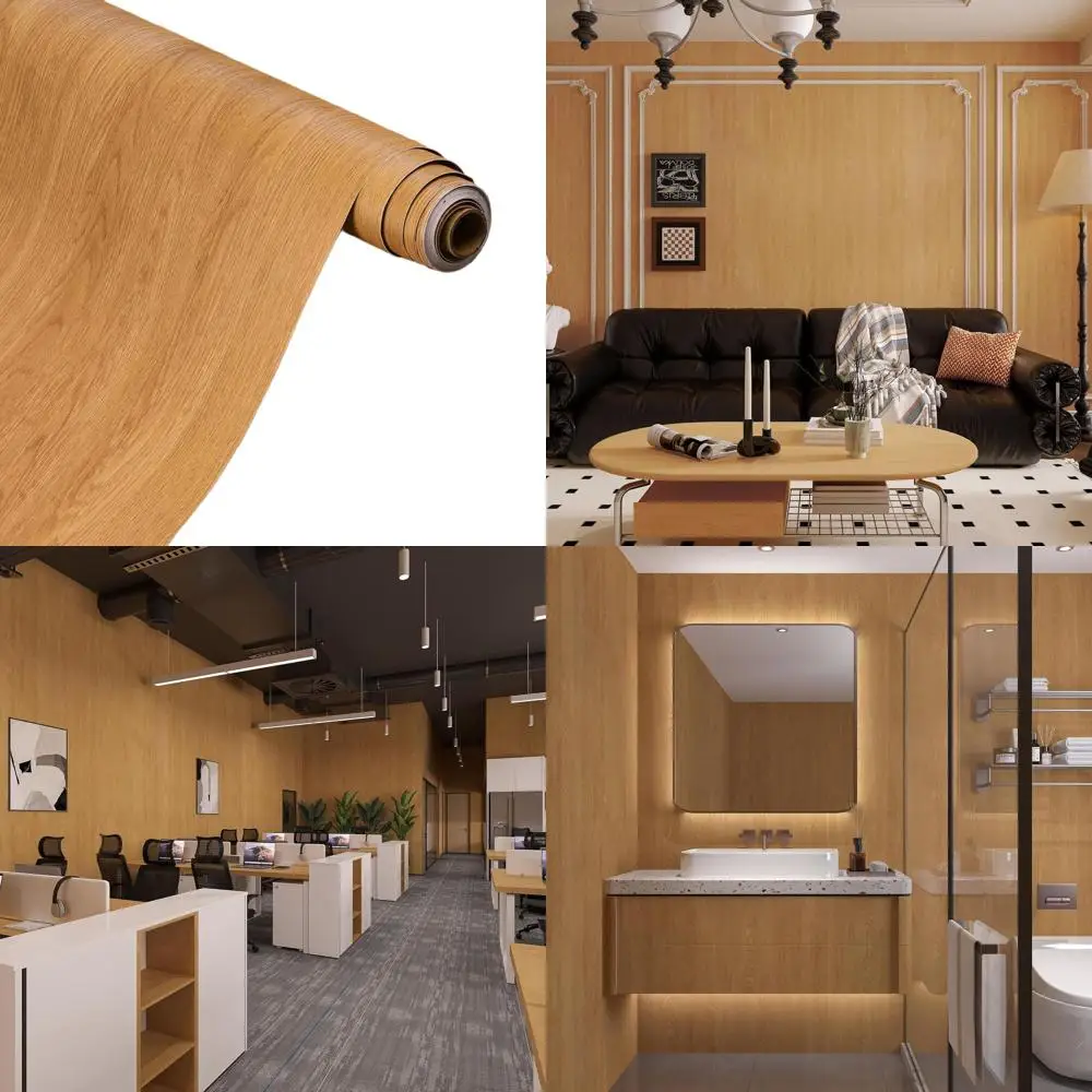 

Водостойкие самоклеящиеся обои под дерево (орех коричневый) 48x196 для домашнего декора