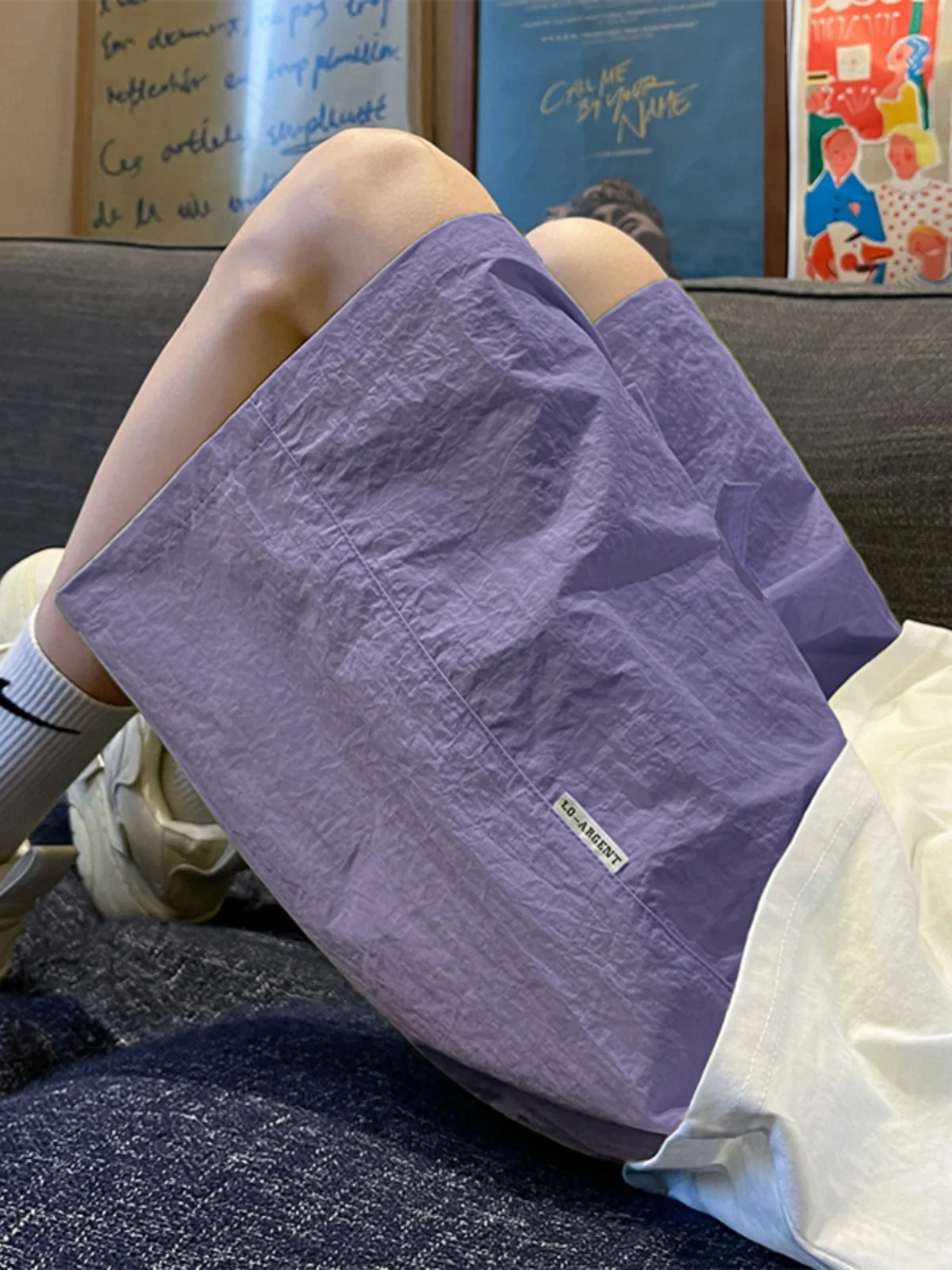 

Summer Dopane Men's orts Trendy Thin Qui Dry Beach Pants Sport Casual Five-Quarter Mid-Pants Breathable Cool Feeling