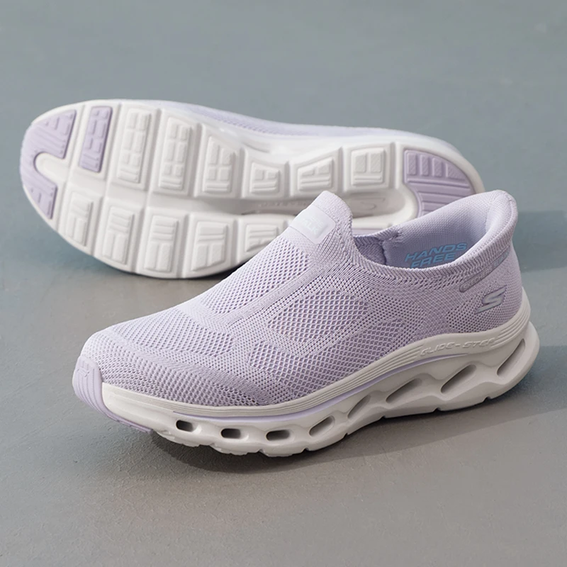 

Skechers Women's Sports Shoes for Fitness Training, Walking, Exercise, Slip-On, Breathable Casual Shoes 125120-Lav