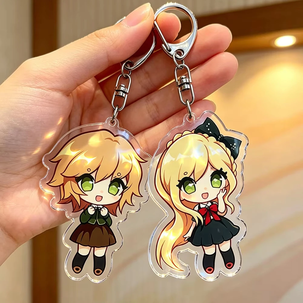 Popular Anime Danganronpa Keychain Charm Keychains for Accessorie bag Pendant Game Jewelry Manga Fans Gift