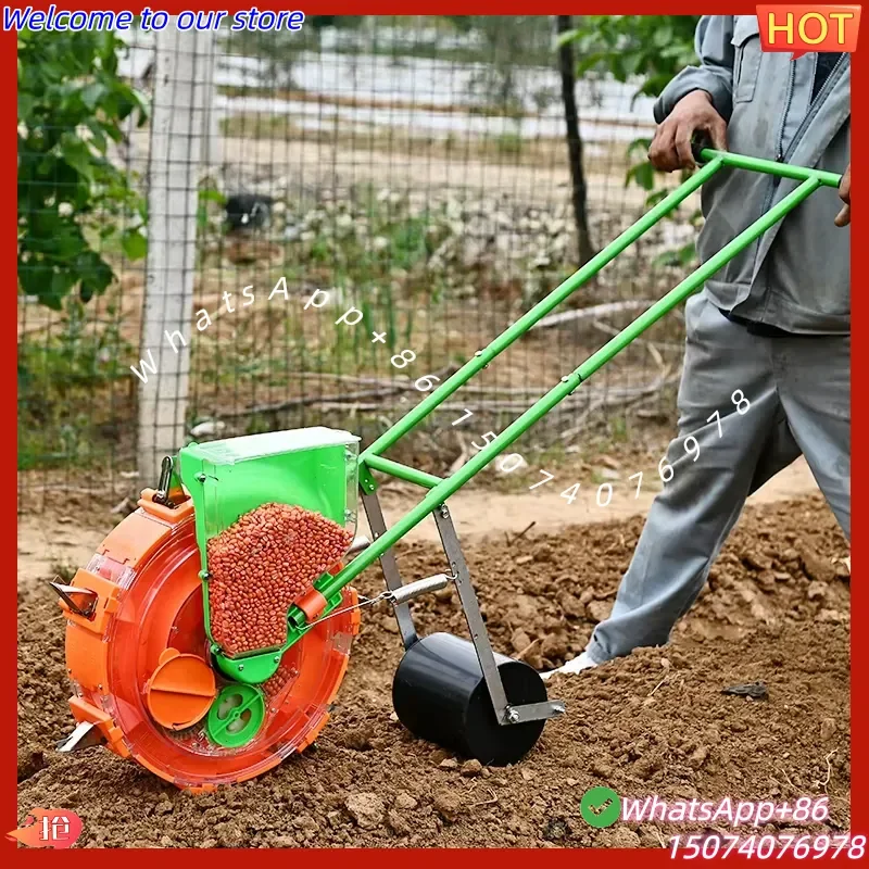 2026 Hand Push Seeder Multi Row Adjustable Garden Tool for Home Vegetable Planting Small Farm Cultivation and Nursery Seeding