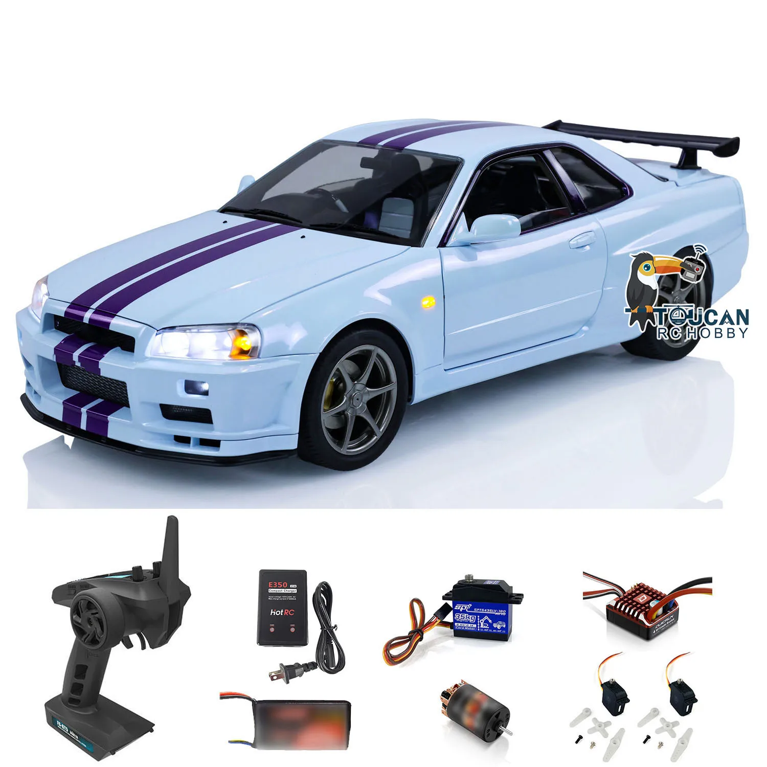 

Игрушка в наличии Capo 1/8 RC Drift Car R34 RTR 4x4 FlySky GT5 управляемый высокоскоростной гоночный автомобиль с фонарями TOUCAN DIY модель THZH1745