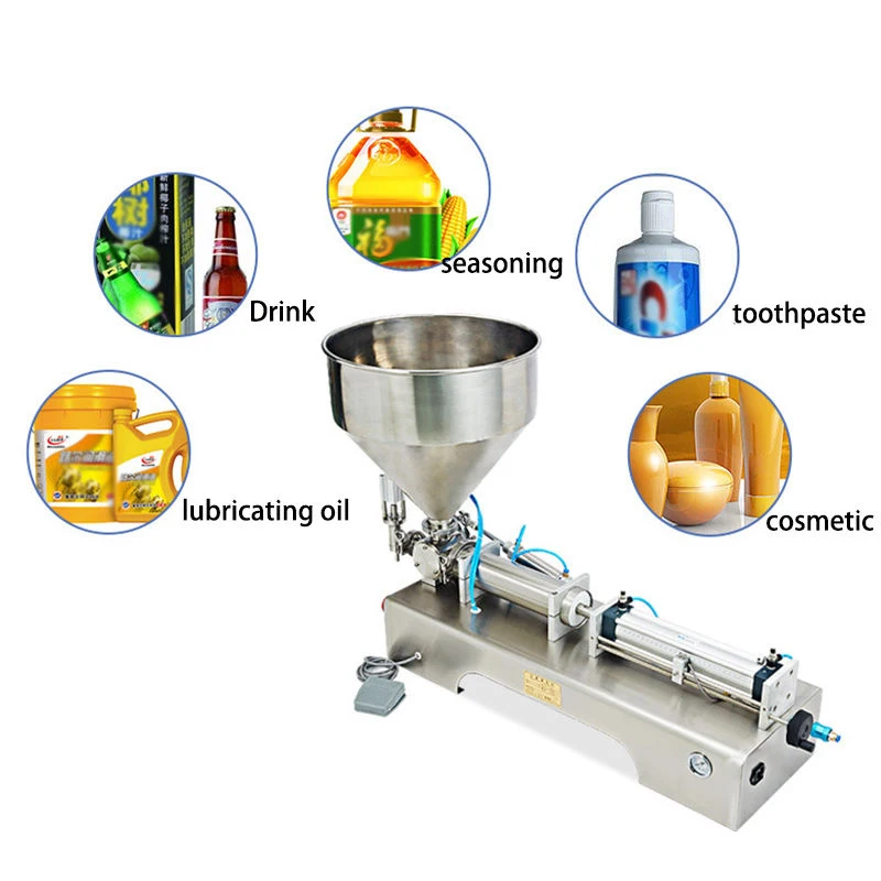 PBOBP Máquina llenadora de pasta totalmente neumática Desinfectante de un solo cabezal Jabón Body Shop Botella de mantequilla Crema de salsa