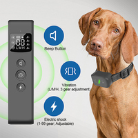 300-500m Electric Dog Training Collar Pet Remote Control Barkproof Collars for Dog Vibration Sound Shock Rechargeable Waterproof