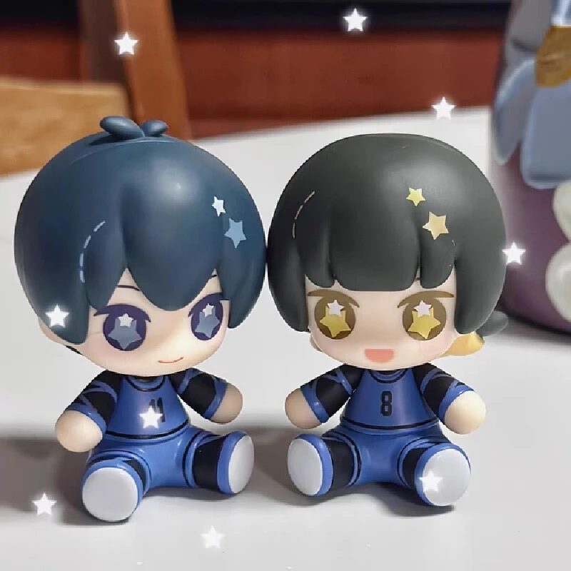 

Blue Lock Action Figures Isagi Yoichi Bachira Meguru Anime Figure Q Version Peripheral Toys Pvc Fridge Magnets Collection Gifts