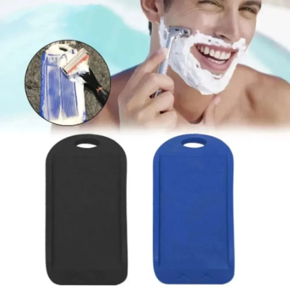 1pc Nero Affilatrice per rasoio Lame da barba in silicone Detergente Rasoio Estendi la vita Tampone di pulizia Sicurezza Uomo Barba Barbiere Strumenti di rasatura