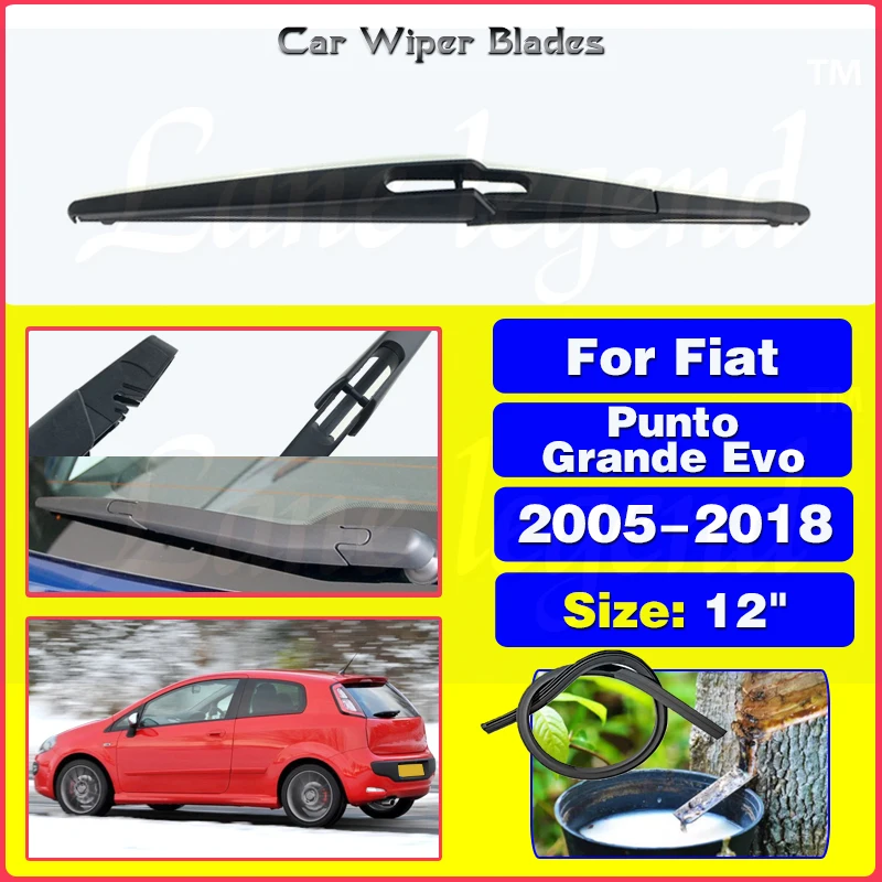 

12" Rear Windshield Windscreen Washer Wiper Blade For Fiat Grande Punto 199 Punto Evo Car Accessories Accsesories