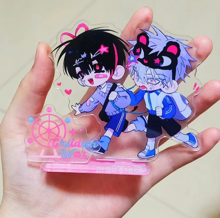 Novo auto-feito anime periférico alienígena palco acrílico placa de pé decoração de mesa ornamento bonito fãs presente de aniversário brinquedos