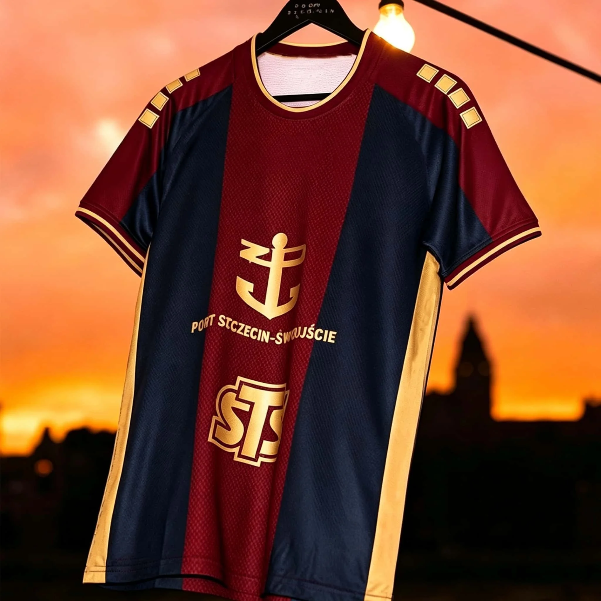 27/26 New Arrivals Poland Pogoń Szczecin Football Jersey Breathable Polish Mens TShirt 3D KID Sports Family Fans Footy Jersey