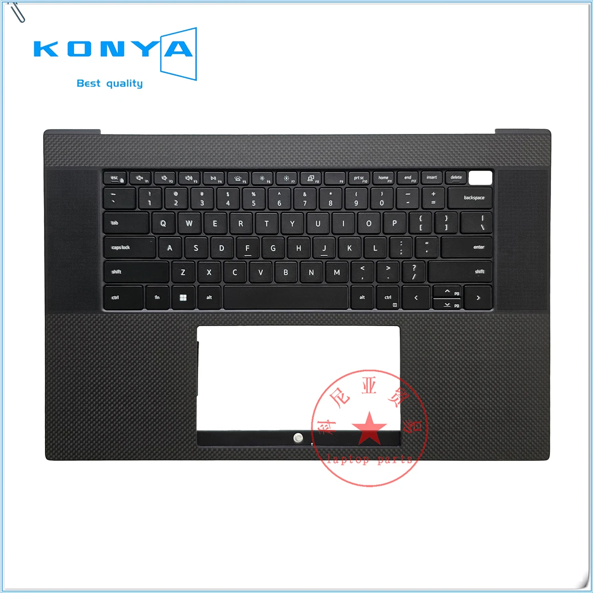 Oryginalne dla Dell XPS 17 9700 9710 9720 precyzyjne 5750 5760 Series etui na górna obudowa do opierania dłoni laptopa z podświetlana klawiatura W20R5