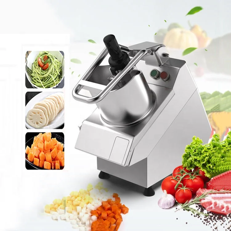 Small Commercial Automatic Fruit and Vegetable Cutter Julienne Shredder Dicer Potato Carrot Lemon Orange Cutting Slicer