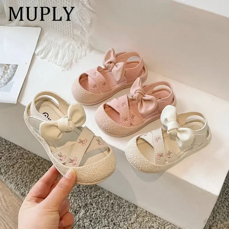 

New Girls Shoes Spring Comfort Versatile Sandal Exquisite Elegant Princess Shoe Soft Sole Anti Slip Breathable Fashion Kid Shoes