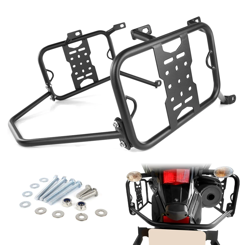 

Для мотоциклов KAWASAKI KLR650 2022-2025: Стальные кронштейны для кофров, багажные крепления, держатели для боковых сумок